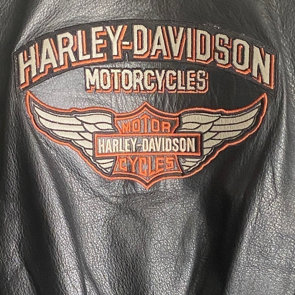 Women's Harley Davidson Leather Jacket Small - Picture 2 of 14
